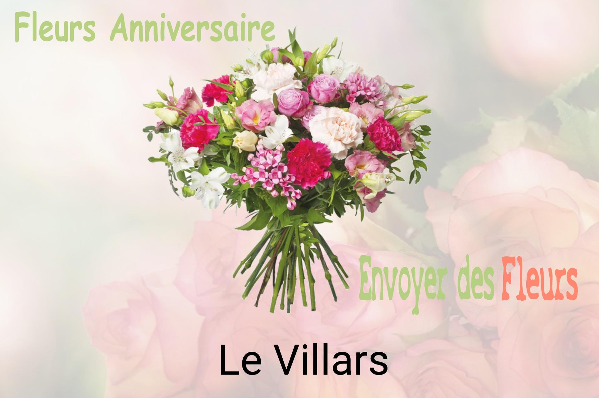 Bouquet de fleurs d’anniversaire livré à Le Villars