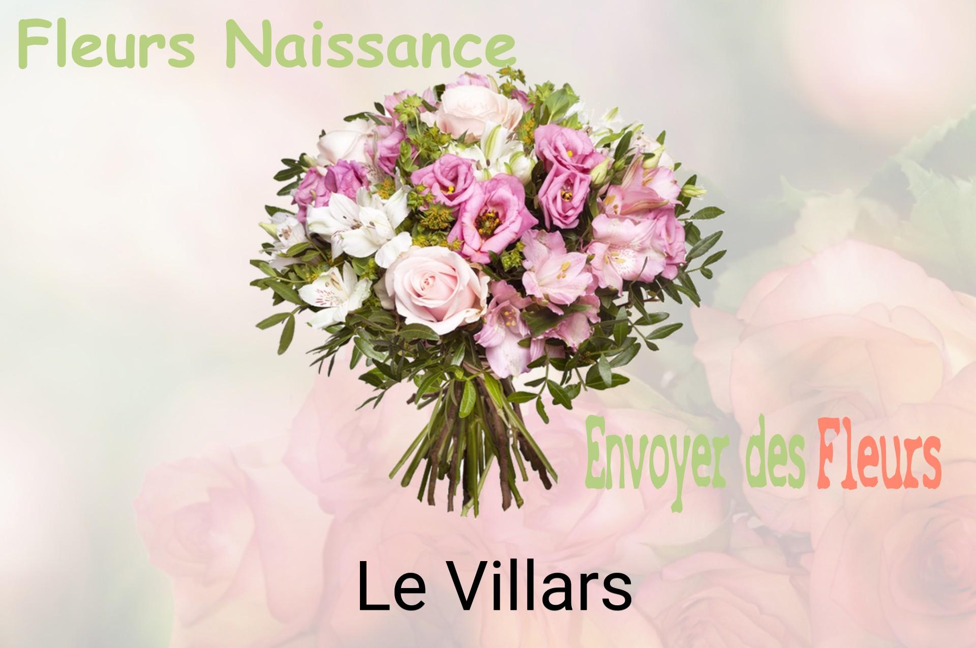 Bouquet de fleurs de naissance livré à Le Villars